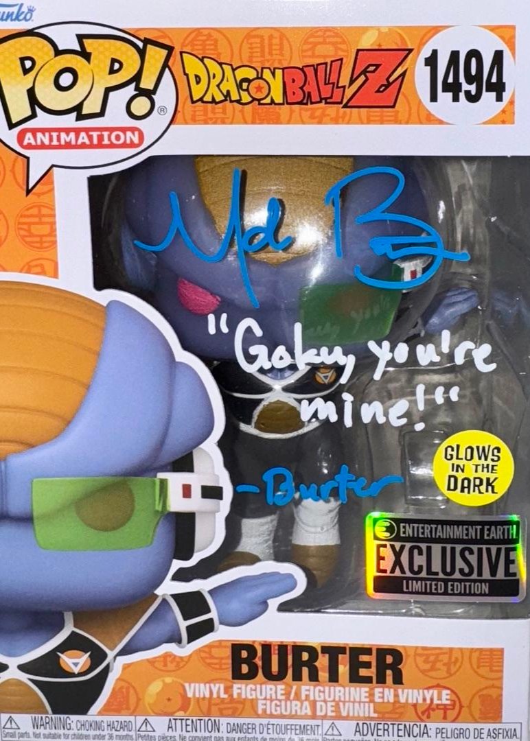 Mark Britten Signed Funko Pop #1494 "Burter" (Dragonball Z) - OC Celebrity Marketing